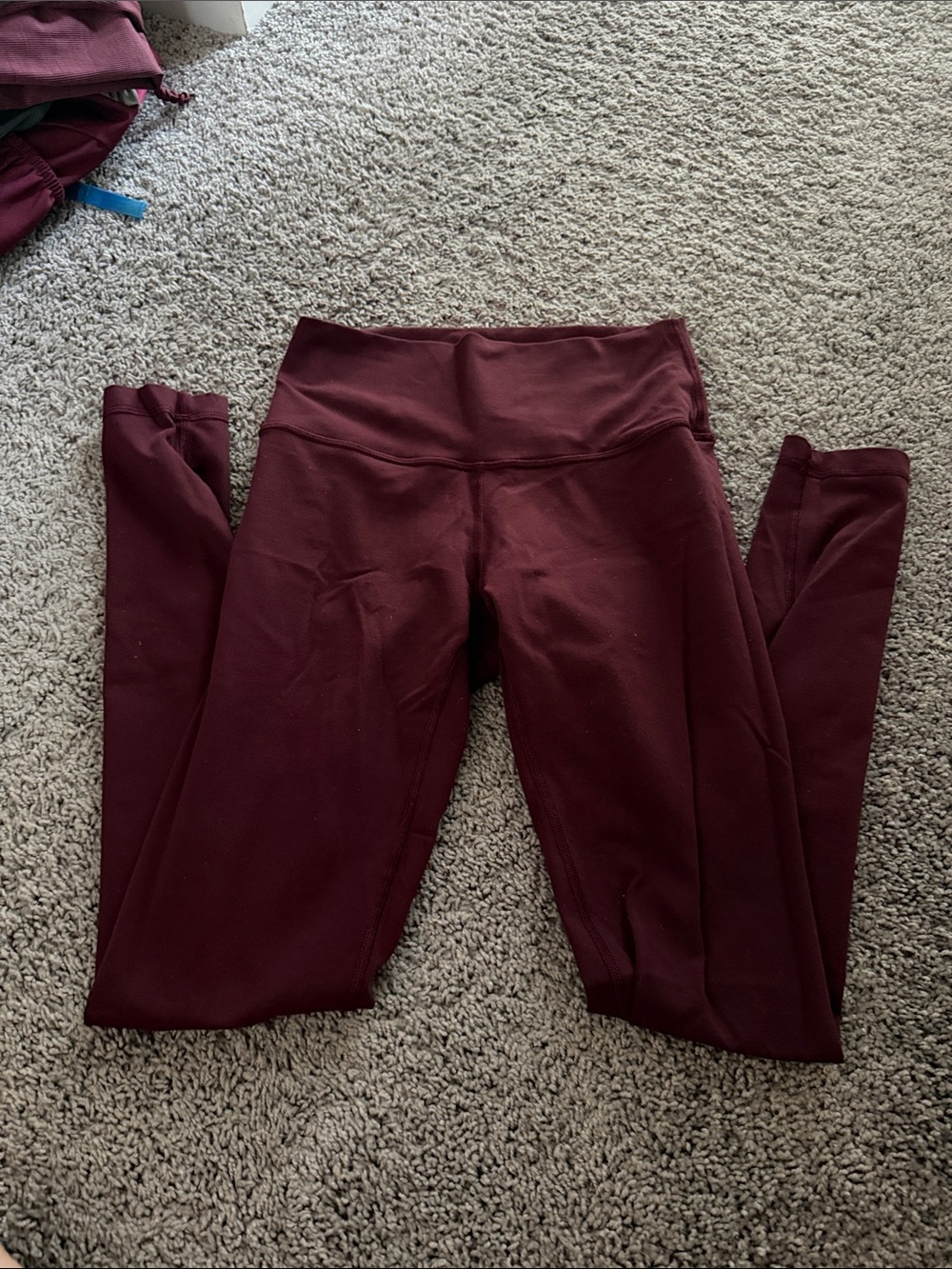 lululemon women’s' Maroon High-Waist Leggings